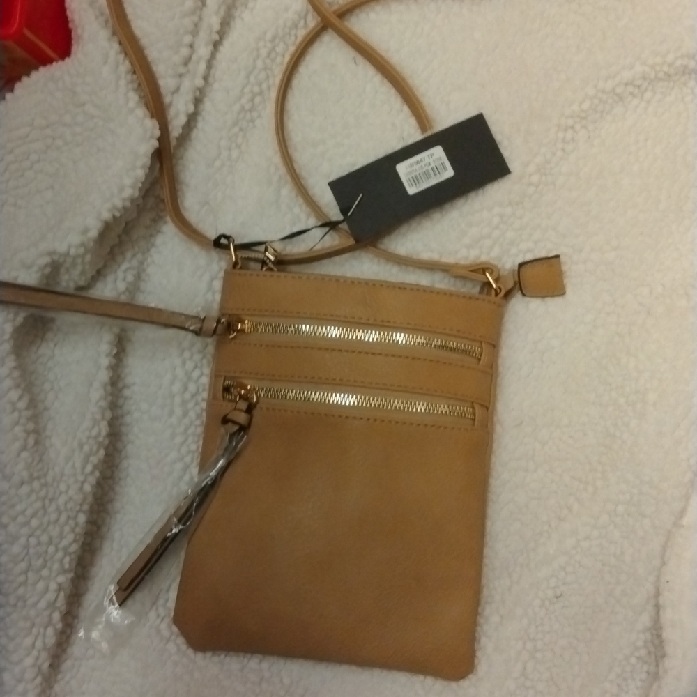 Small hand bag tan